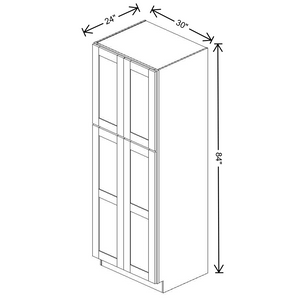 Fabuwood Allure Galaxy Frost Tall Pantry 30"W x 84”H Cabinet