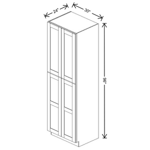 Fabuwood Allure Galaxy Frost Tall Pantry 30"W x 96”H Cabinet