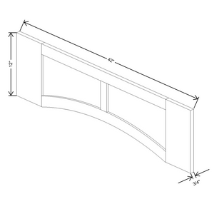 Fabuwood Allure Galaxy Frost 42"W  Arched-Raised Panel