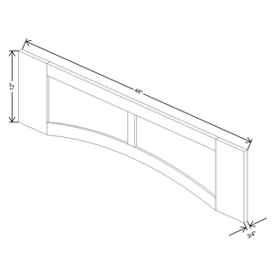 Fabuwood Allure Galaxy Frost  48"W  Arched-Raised Panel