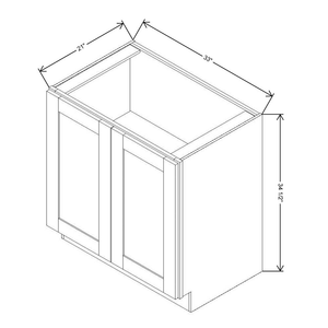 Fabuwood Allure Galaxy Frost Full Height Doors Vanity Base 33"W Cabinet