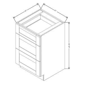 Fabuwood Allure Galaxy Frost Vanity Drawer Base 21"W Cabinet