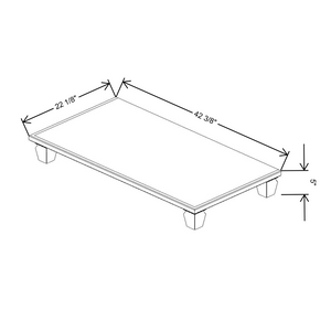 Fabuwood Allure Galaxy Frost Vera Platform with Cove Feet for V42 Vanity Cabinet