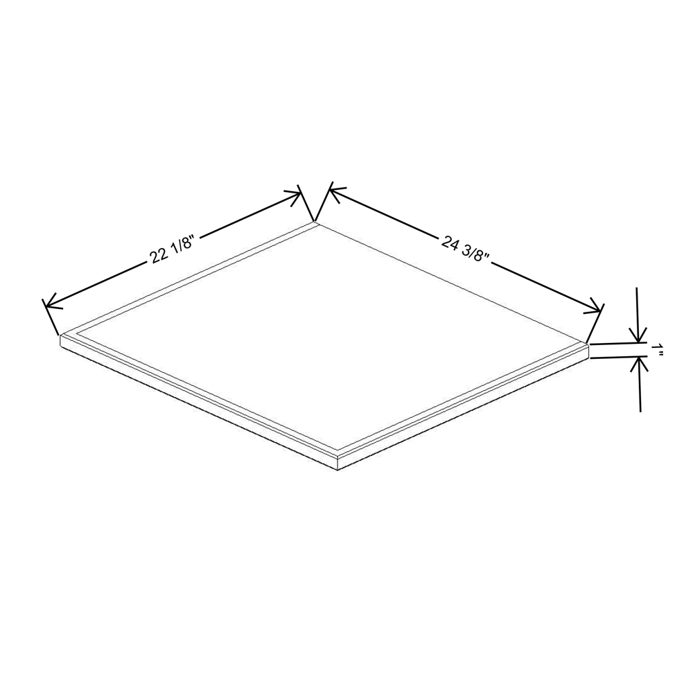 Fabuwood Allure Galaxy Frost Vera Platform for V24 Vanity Cabinet