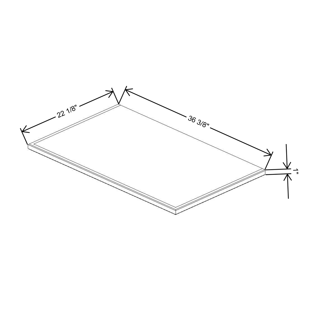 Fabuwood Allure Galaxy Frost Vera Platform for V36 Vanity Cabinet