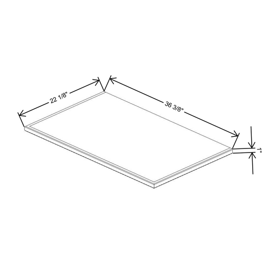 Fabuwood Allure Galaxy Frost Vera Platform for V36 Vanity Cabinet