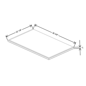 Fabuwood Allure Galaxy Frost Vera Platform for V36 Vanity Cabinet