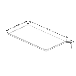 Fabuwood Allure Galaxy Frost Vera Platform for V42 Vanity Cabinet