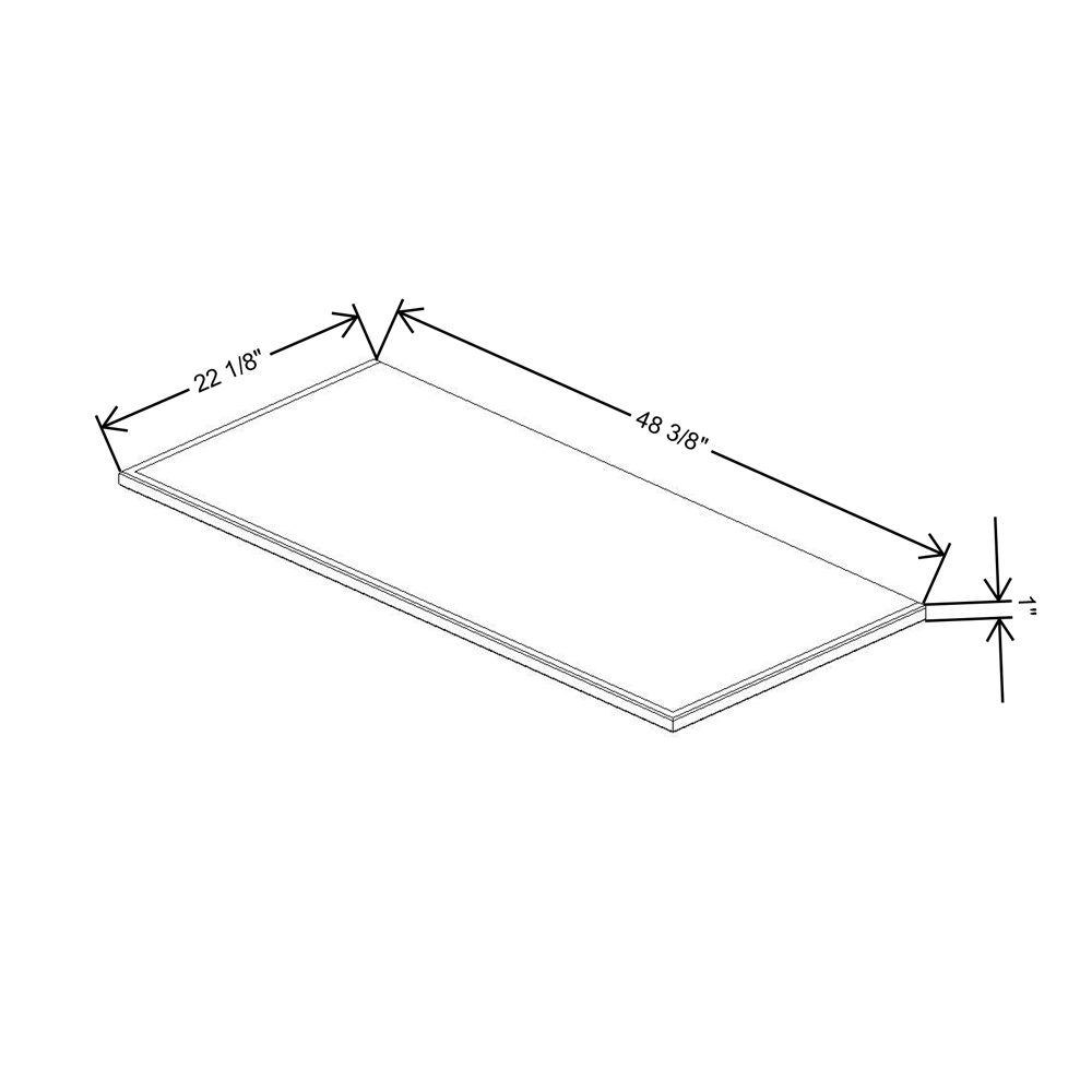 Fabuwood Allure Galaxy Frost Vera Platform for V48 Vanity Cabinet