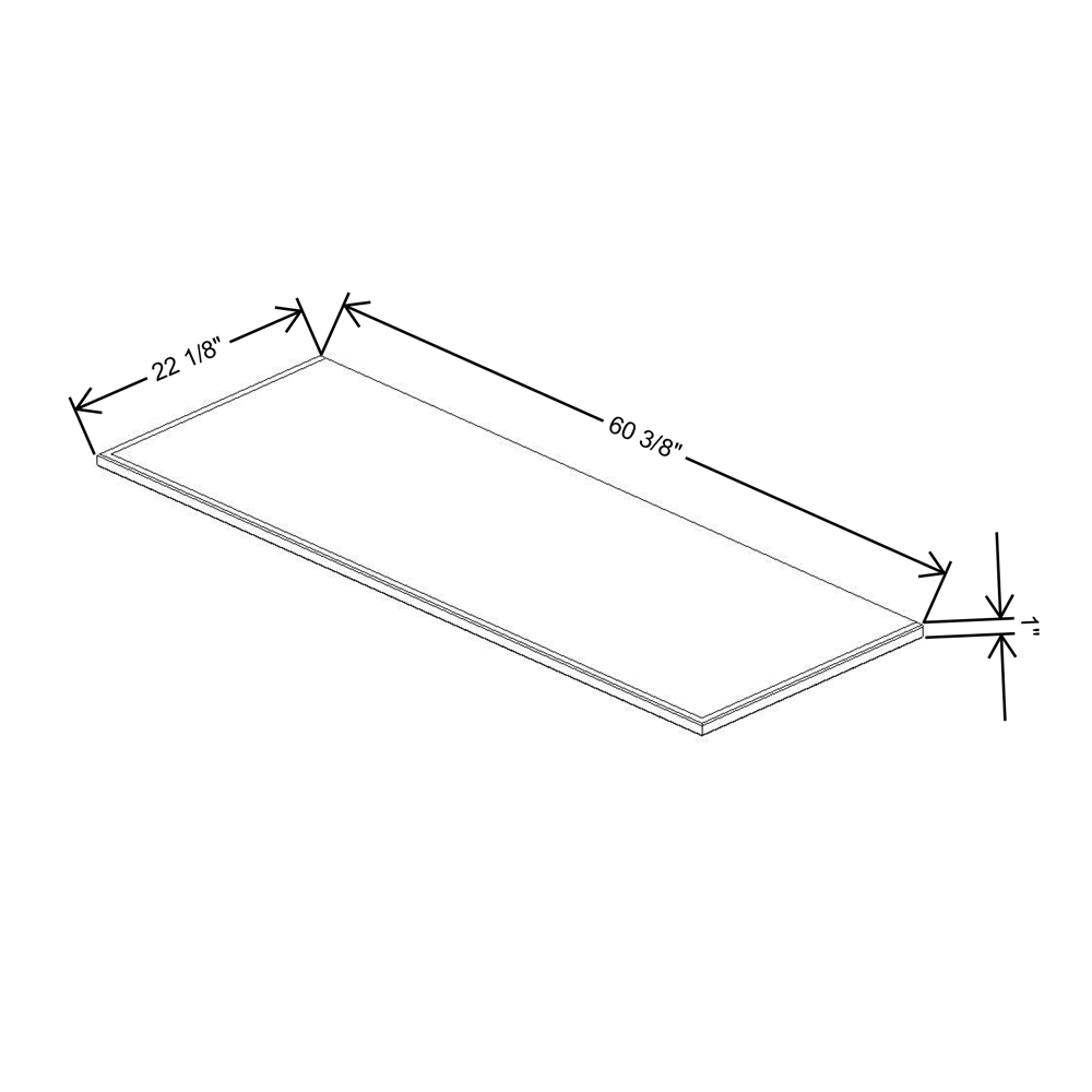 Fabuwood Allure Galaxy Frost Vera Platform for V60 Vanity Cabinet