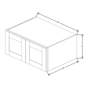 Fabuwood Allure Galaxy Frost 33"W X 15"H X 24"Deep Wall