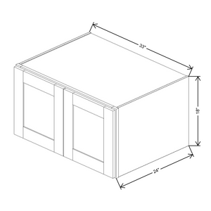 Fabuwood Allure Galaxy Frost 33"W X 18"H  Wall X 24"Deep Wall