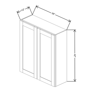 Fabuwood Allure Galaxy Frost Wall 36"W x 42"H Shaker Cabinet