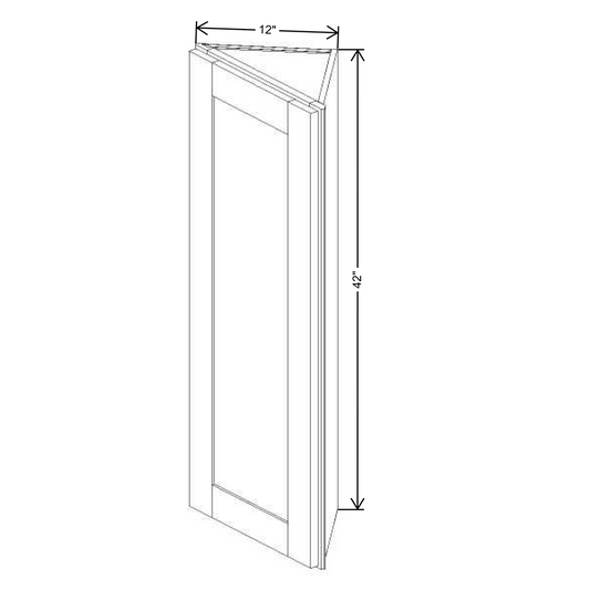 Fabuwood Allure Galaxy Frost Wall End 12"W x 42”H  Cabinet