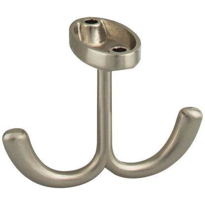 1-9/16" Satin Nickel Double Prong Ceiling Mounted Hook