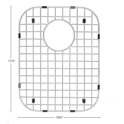 Stainless Steel Bottom Grid - Fits in Large Bowl of Karran Sinks - E-360R, Q-360R, U-6040