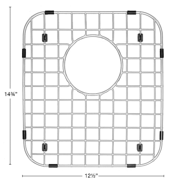 Stainless Steel Bottom Grid - Fits in Small Bowl of Karran Sinks - E-360R, Q-360R, U-6040