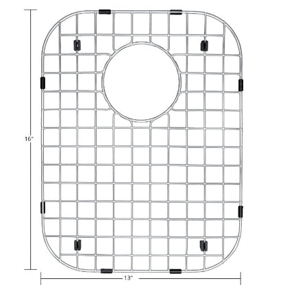 Stainless Steel Bottom Grid - Fits in Large Bowl of Karran Sinks - PU23, PU53