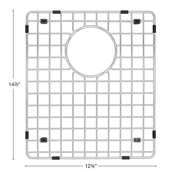 Stainless Steel Bottom Grid - Fits in Karran Sinks - QA-750, QAR-750