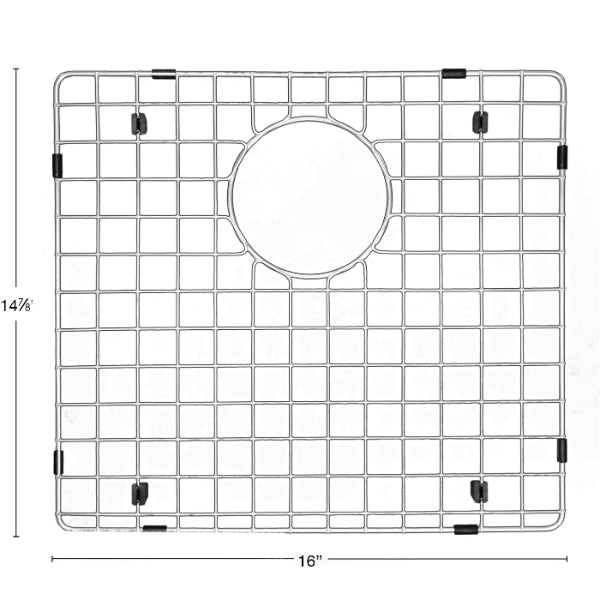Stainless Steel Bottom Grid - Fits in Large Bowl of Karran Sinks - QA-760, QAR-760