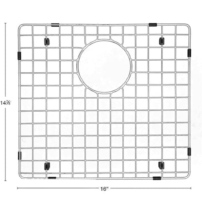 Stainless Steel Bottom Grid - Fits in Large Bowl of Karran Sinks - QA-760, QAR-760