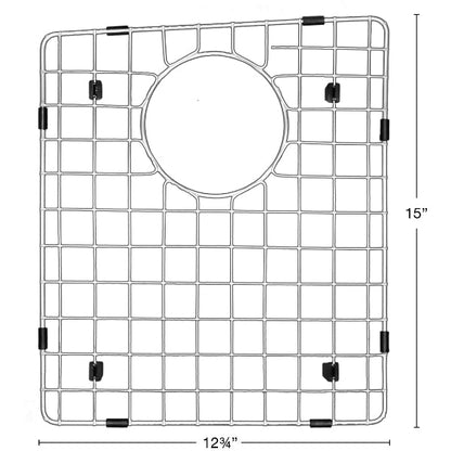 Stainless Steel Bottom Grid - Fits in Left Bowl of Karran Sinks - QT-710, QU-710