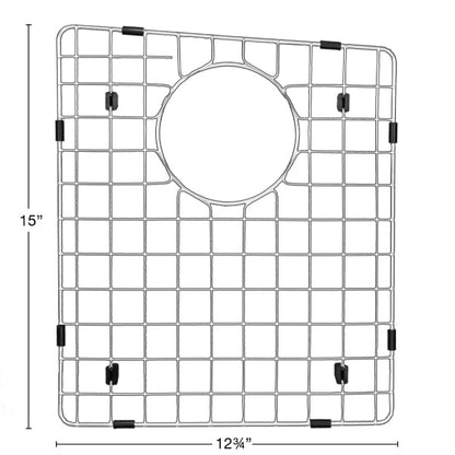 Stainless Steel Bottom Grid - Fits in Right Bowl of Karran Sinks - QT-710, QU-710