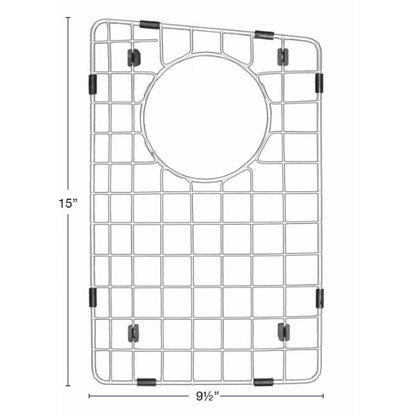 Stainless Steel Bottom Grid - Fits in Right Bowl of Karran Sinks - QT-711, QU-711