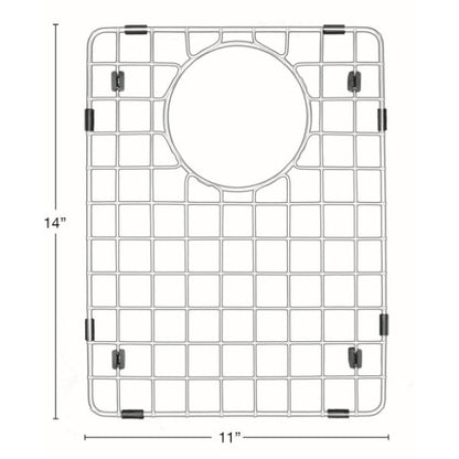 Stainless Steel Bottom Grid - Fits in Small Bowl of Karran Sinks - QT-610, QU-610