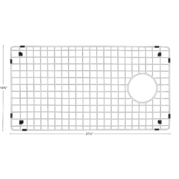 Stainless Steel Bottom Grid - Fits in Karran Sinks - QT-670, QU-670