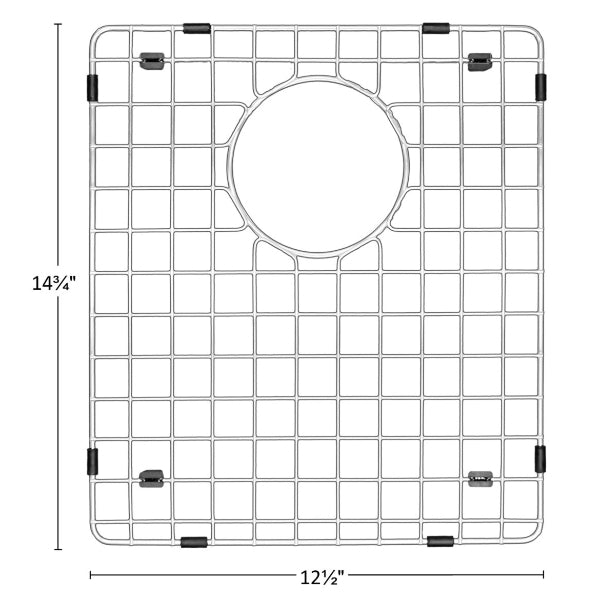 Stainless Steel Bottom Grid - Fits in Karran Sinks - QT-810, QU-810