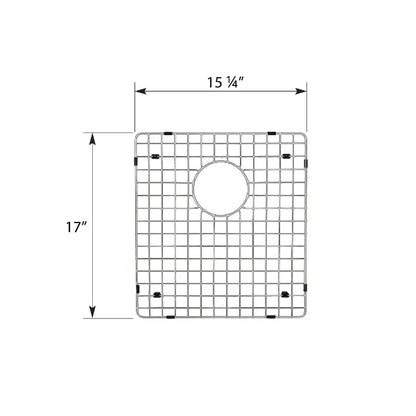 Stainless Steel Bottom Grid - Fits in Large Bowl of Karran Sinks - QT-811, QU-811
