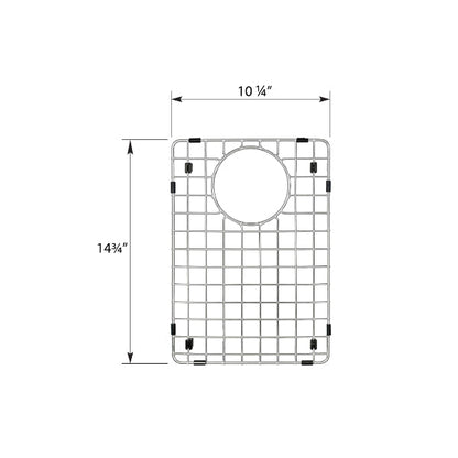 Stainless Steel Bottom Grid - Fits in Small Bowl of Karran Sinks - QT-811, QU-811