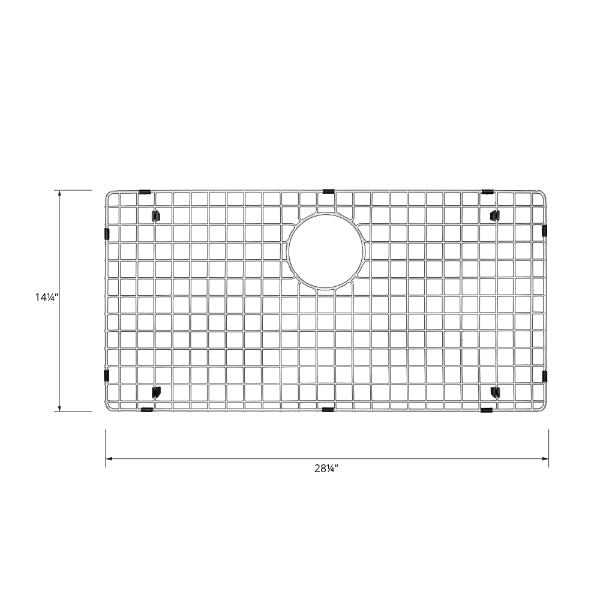 Stainless Steel Bottom Grid - Fits in Karran Sinks - QT-812, QTWS-875, QU-812, QUWS-875