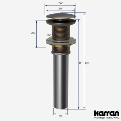 Pop-Up Bathroom Sink Drain In Oil-Rubbed Bronze