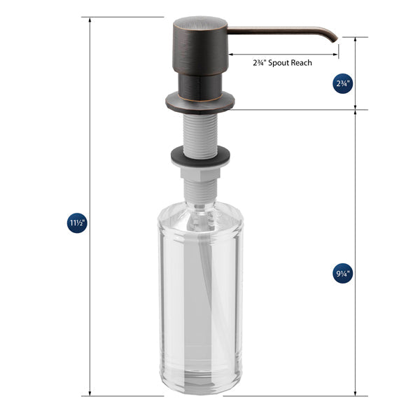 Soap/Lotion Dispenser In Oil-Rubbed Bronze
