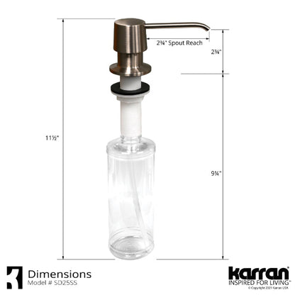 Soap/Lotion Dispenser In Stainless Steel