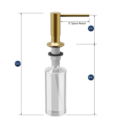 Soap/Lotion Dispenser In Brushed Gold