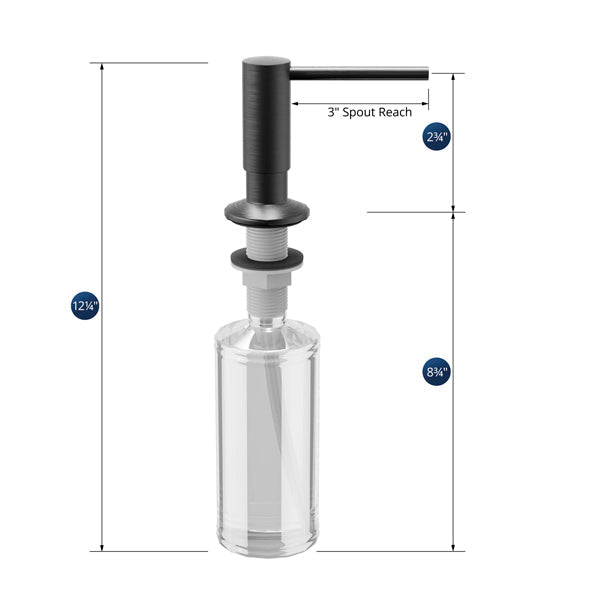 Soap/Lotion Dispenser In Gunmetal Grey