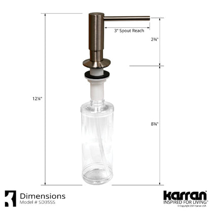 Soap/Lotion Dispenser In Stainless Steel