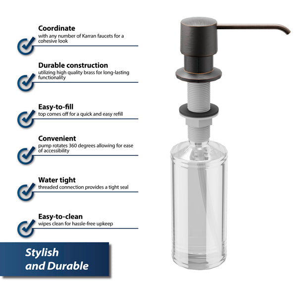 Soap/Lotion Dispenser In Oil-Rubbed Bronze