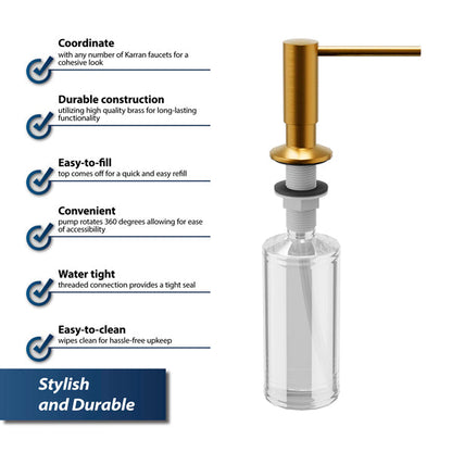 Soap/Lotion Dispenser In Gold
