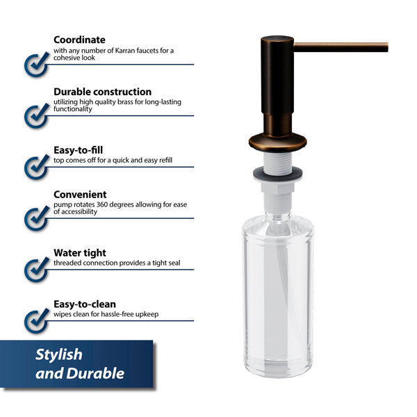 Soap/Lotion Dispenser In Oil-Rubbed Bronze