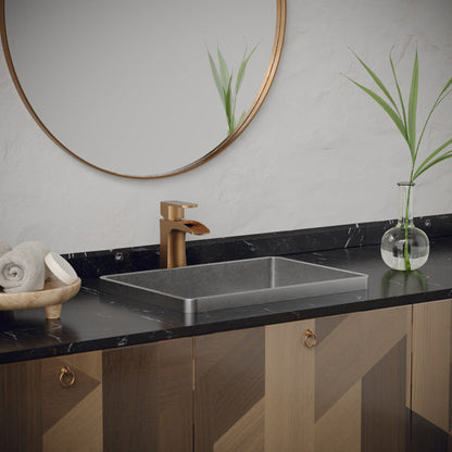 20" Top Mount Stainless Steel Bathroom Sink In Stainless Steel