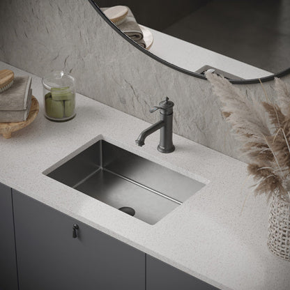 21-5/8" Undermount Stainless Steel Bathroom Sink In Stainless Steel
