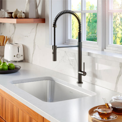 Profile 30" Undermount 16 Gauge Single Bowl Stainless Steel Kitchen Sink with Accessories