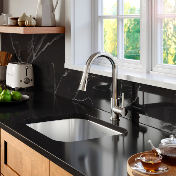 Profile 23" Undermount 16 Gauge Single Bowl Stainless Steel Kitchen Sink with Accessories