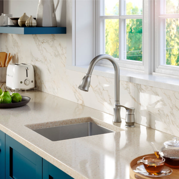 Select 17" Undermount 16 Gauge Single Bowl Stainless Steel Kitchen Sink with Accessories