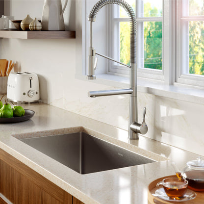 Select 32" Undermount 16 Gauge Single Bowl Stainless Steel Kitchen Sink with Accessories