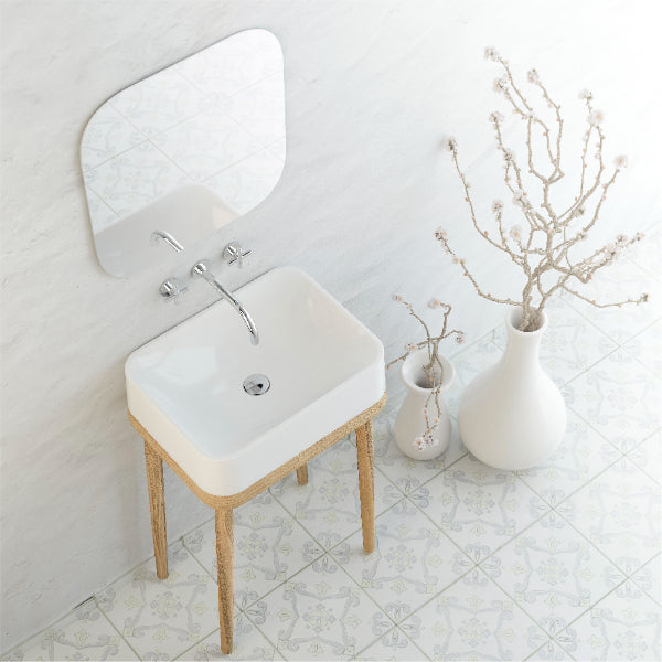 21-1/2" Vessel Quartz Composite Bathroom Sink In White